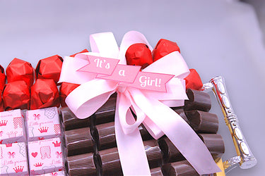 Baby Girl Chocolate Arrangement